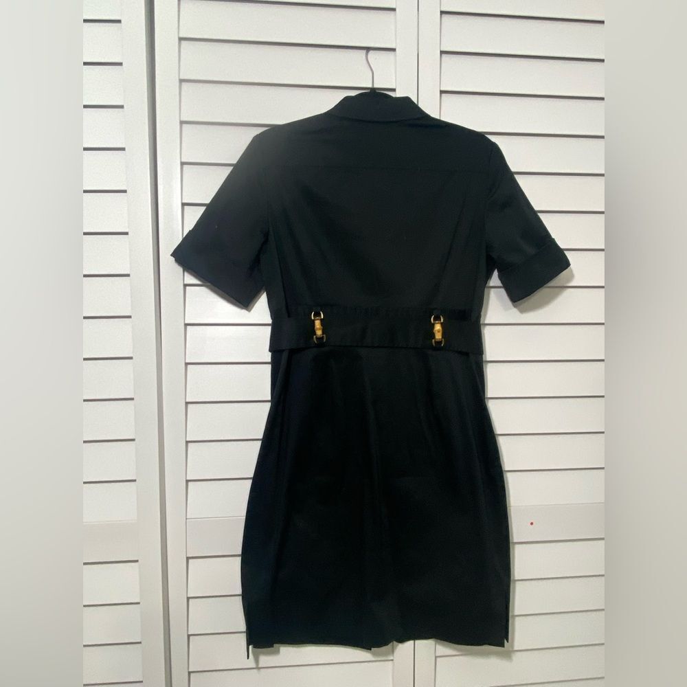 Navy Button-Up Dress - Picture 2 of 7